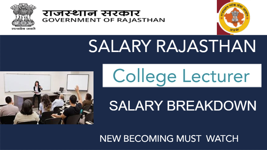 A visual representation of salary differences for college lecturers across Indian states, highlighting Rajasthan's position.