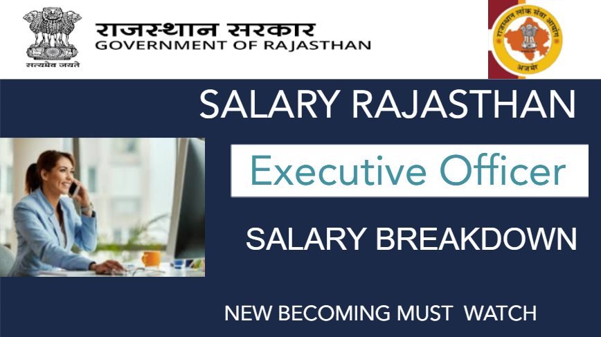 A vibrant chart showcasing the components of an EO's salary in Rajasthan, including base pay, allowances, and potential bonuses.